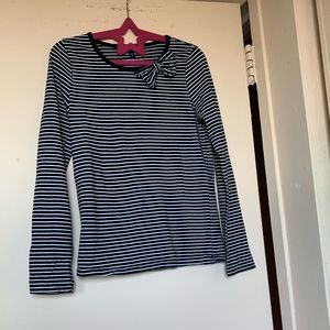 Gap kids black and white striped long sleeve